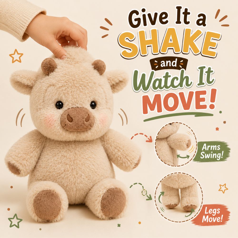 Running Cow Plush Toy